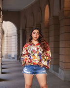 Lush Garden Print Shirt