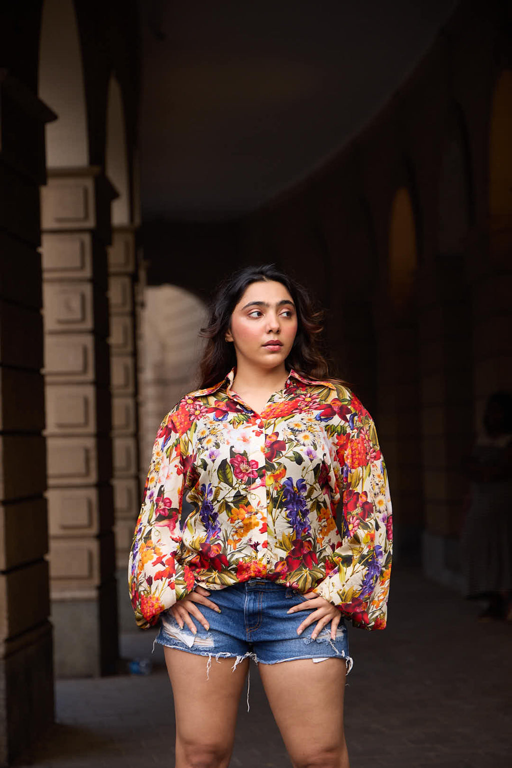 Lush Garden Print Shirt