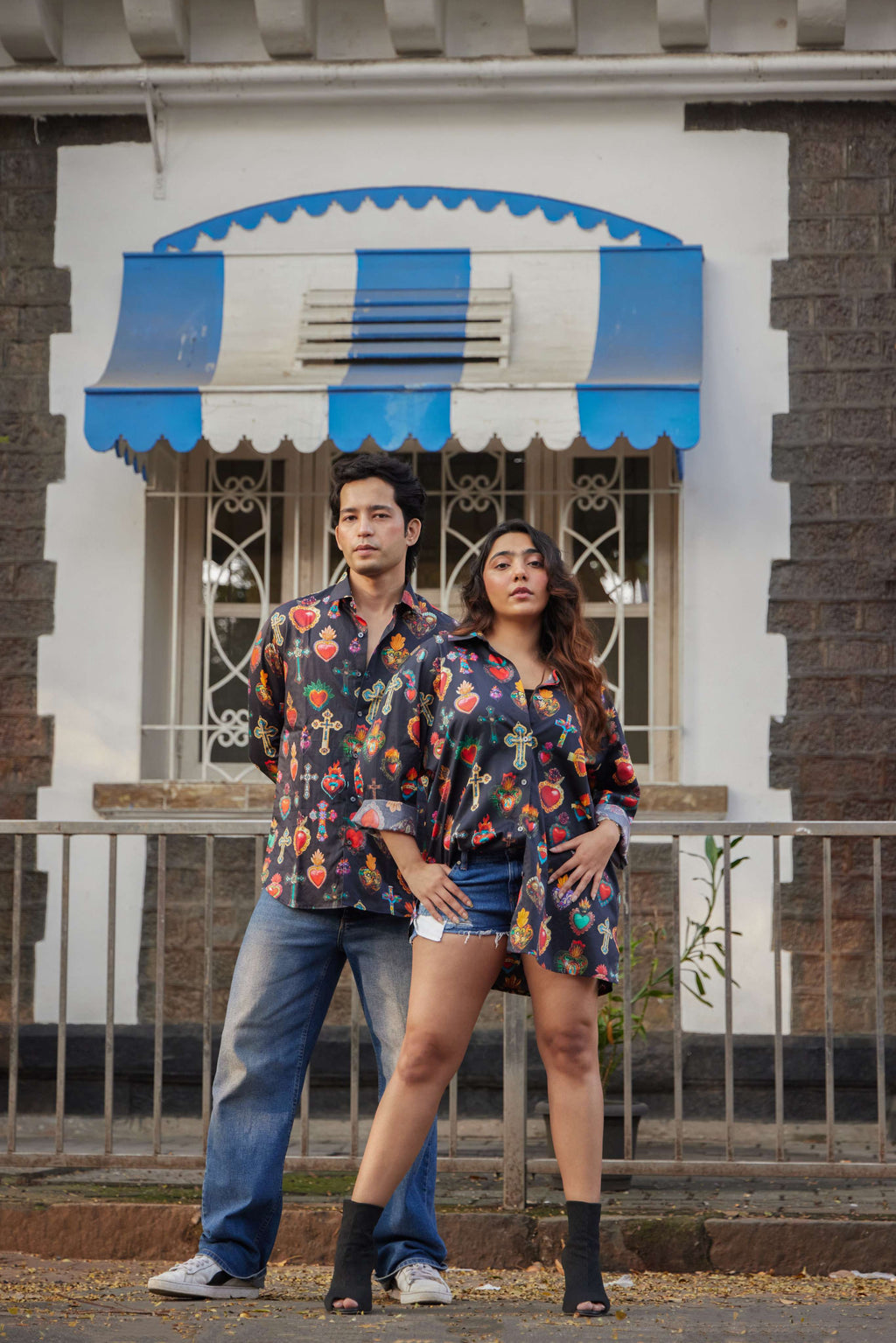 Sacred Heart Motif Shirt - Women