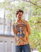 Tuscan Earth Tone Abstract Shirt