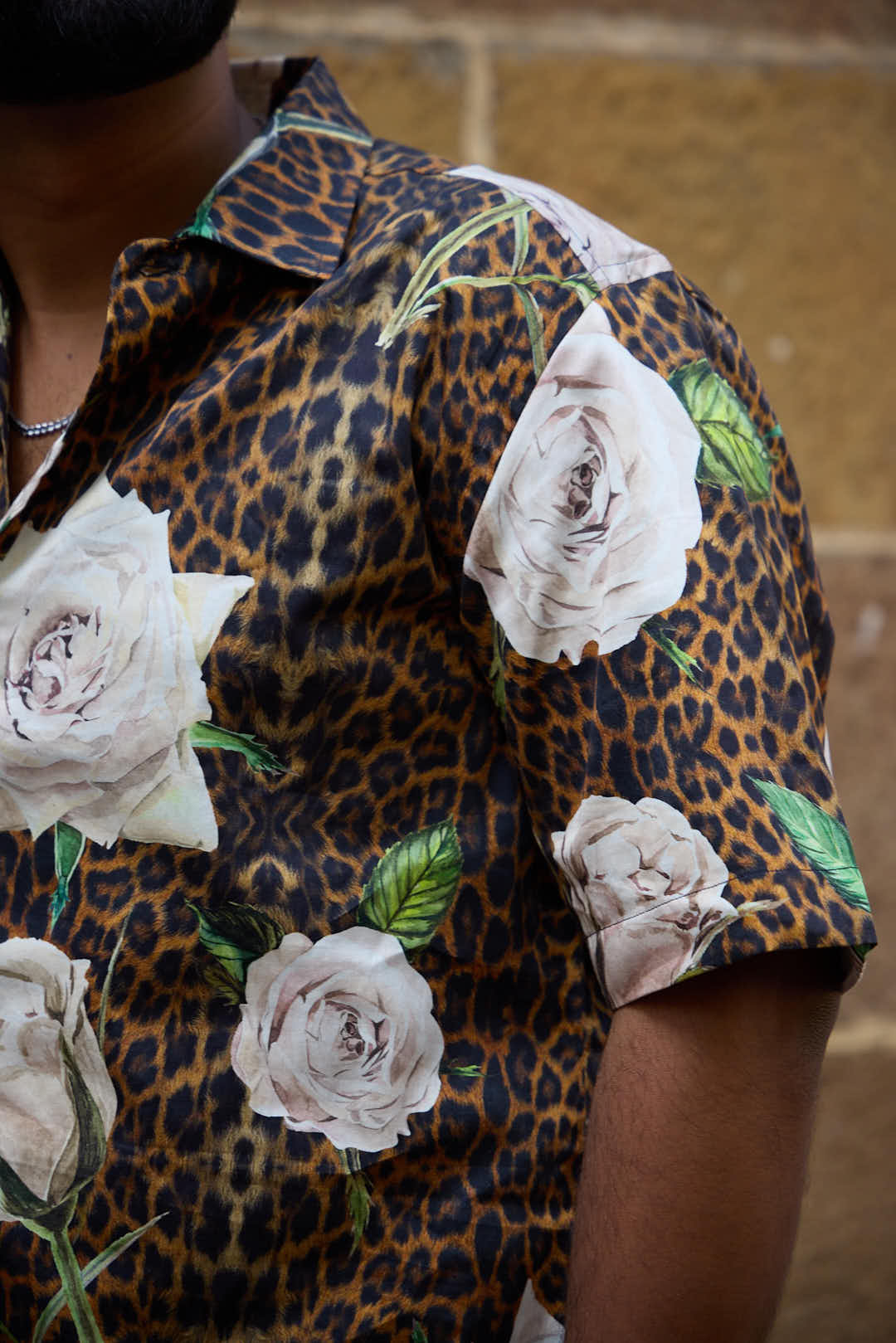 Leopard Skin Floral Shirt