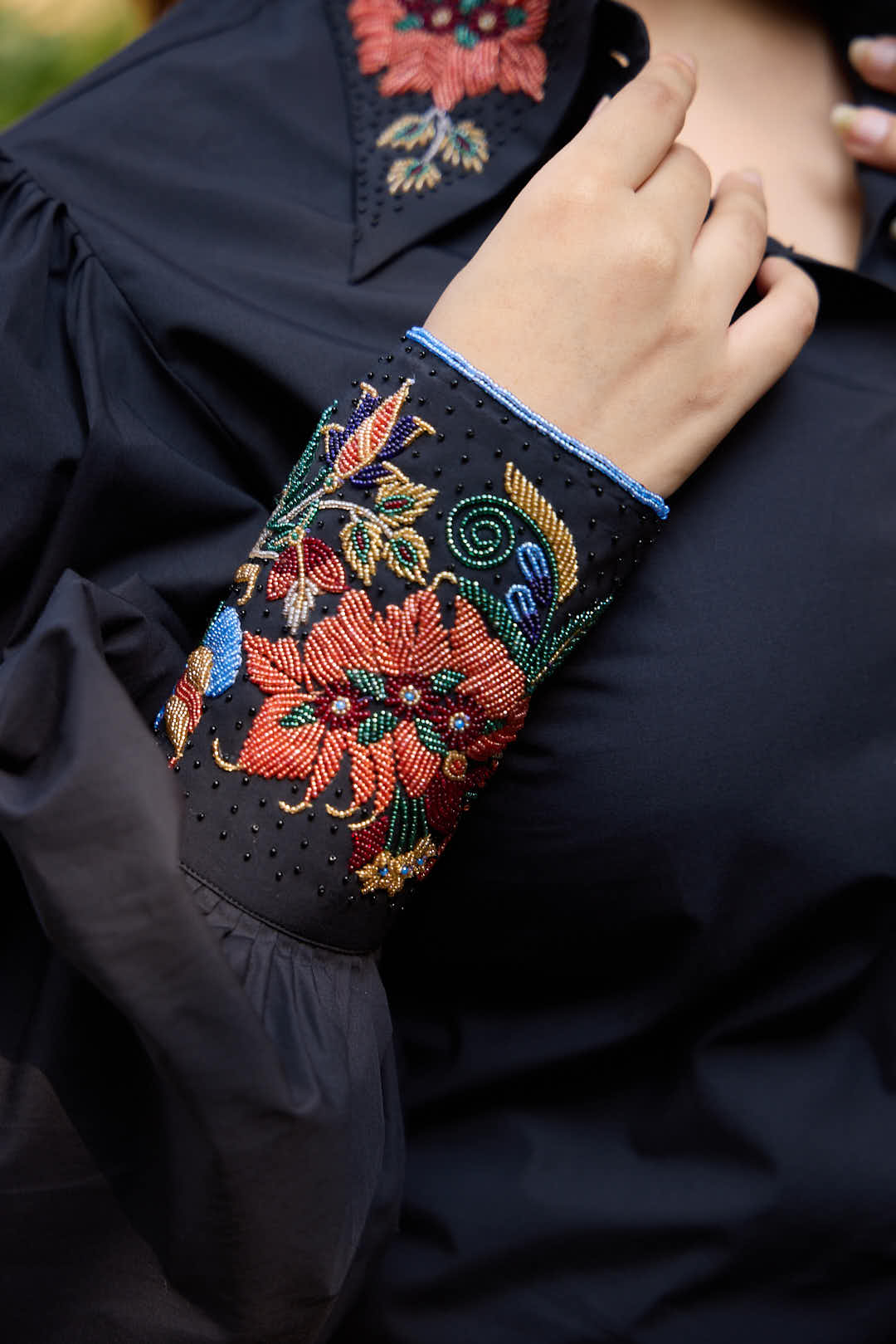 Rose Embroidered Shirt