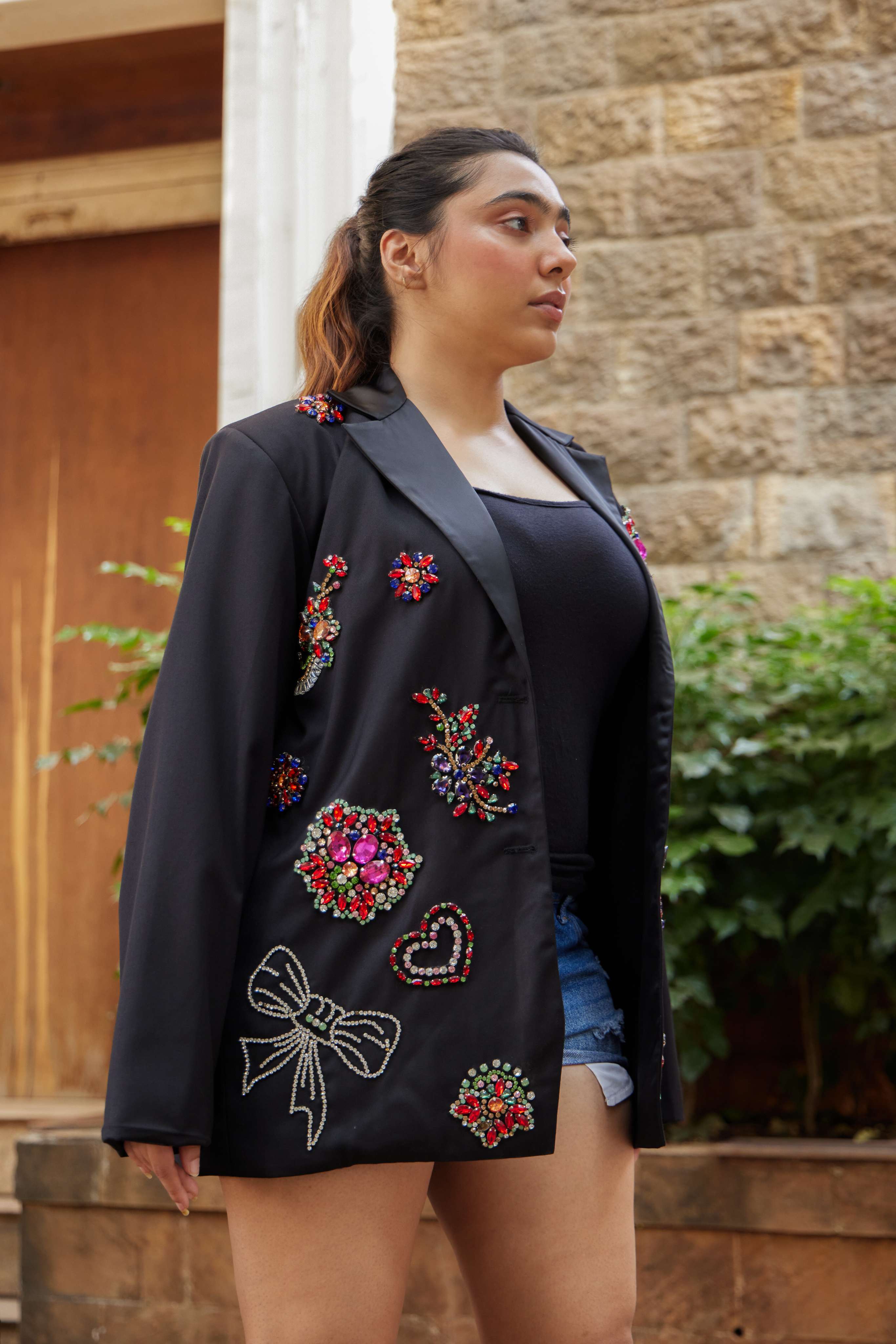 Tailored Embroidery Blazer