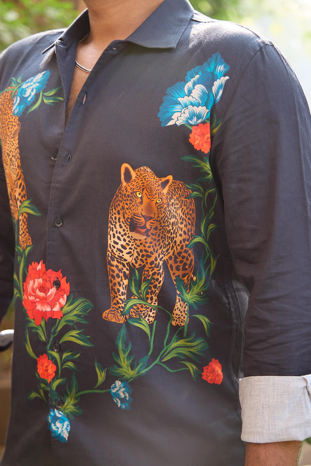 Tropic Leopard Floral Shirt