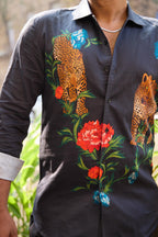 Tropic Leopard Floral Shirt