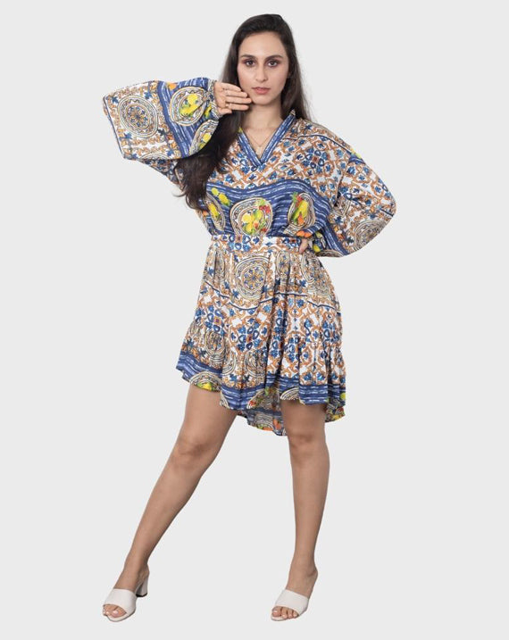 Amalfi Fruit Plate Frill Dress