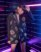 CROP EMBROIDERED JACKET