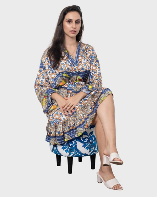 Amalfi Fruit Plate Frill Dress