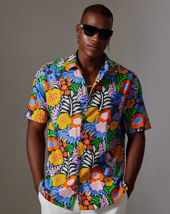 CANCLINI SHIRT MULTICOLOR HAWAIIAN SHIRT