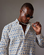 CANCLINI SHIRT POLKA DOT BUTTON UP SHIRT