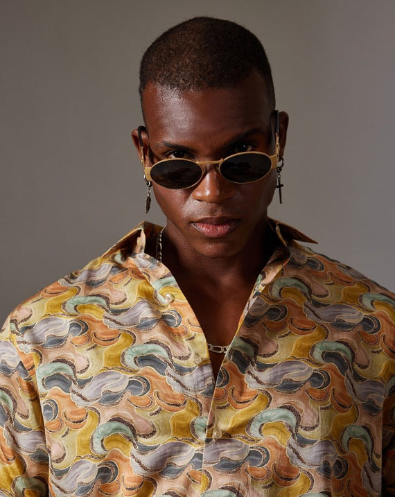 CANCLINI SHIRT MULTI FLORAL PRINT SHIRT