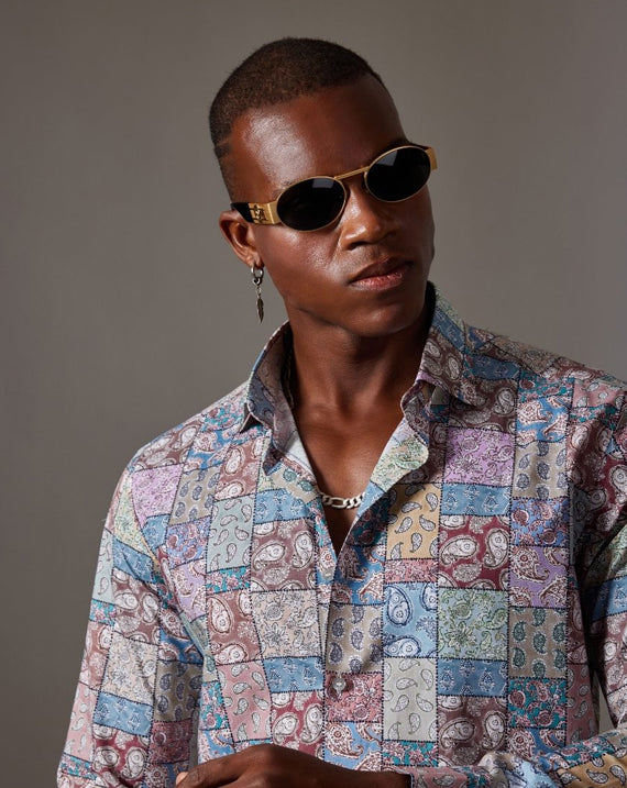 CANCLINI SHIRT MULTI FLORAL PRINT SHIRT