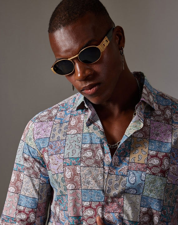 CANCLINI SHIRT MULTI FLORAL PRINT SHIRT