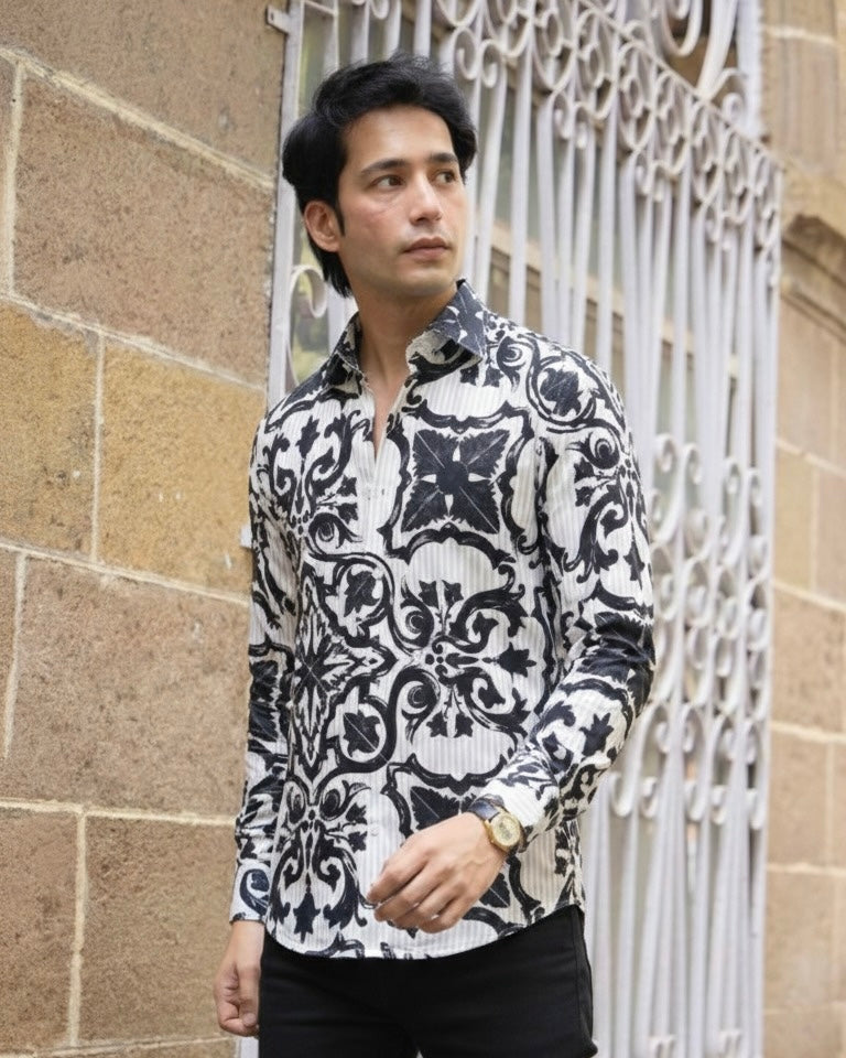 Monochrome Tile Shirt