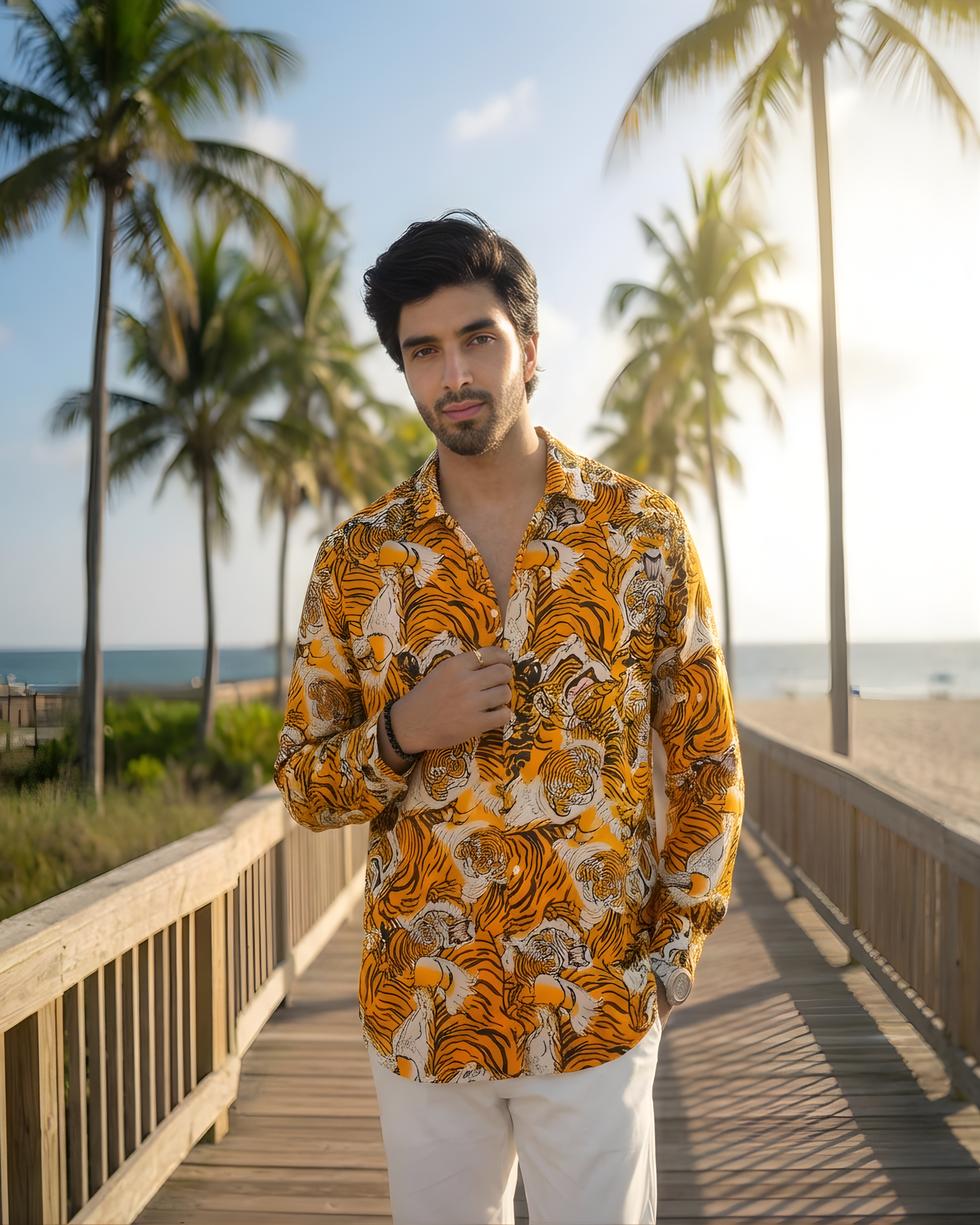 Saffron Tiger Shirt