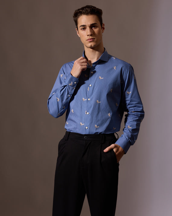 ITALIAN COTTON SHIRT MULTI