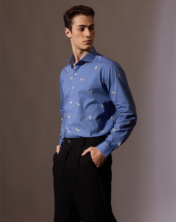 ITALIAN COTTON SHIRT MULTI