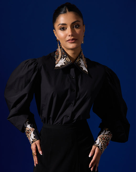 EMBROIDERED BEAD SHIRT