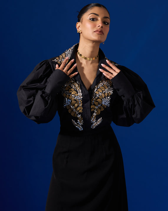 EMBROIDERED BEAD SHIRT