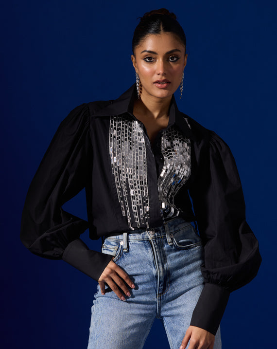 EMBROIDERED BEAD SHIRT