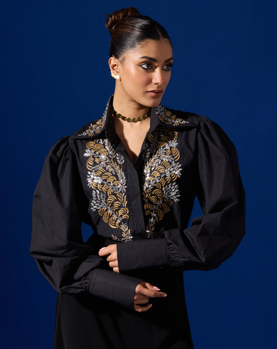 EMBROIDERED BEAD SHIRT