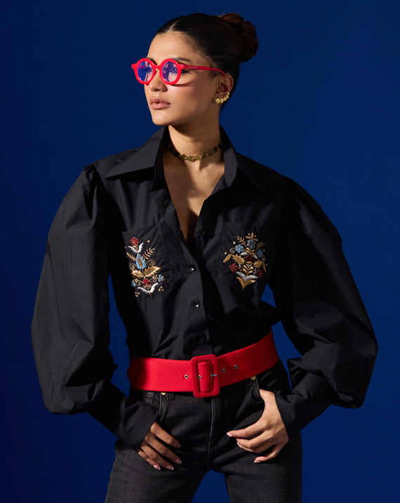 EMBROIDERED BEAD SHIRT