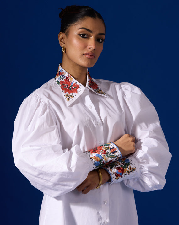 EMBROIDERED BEAD SHIRT