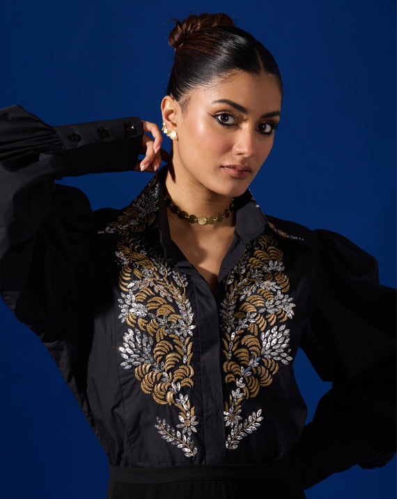 EMBROIDERED BEAD SHIRT
