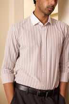 The Taupe Stripe Shirt