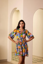 Floral Pop Mini Dress