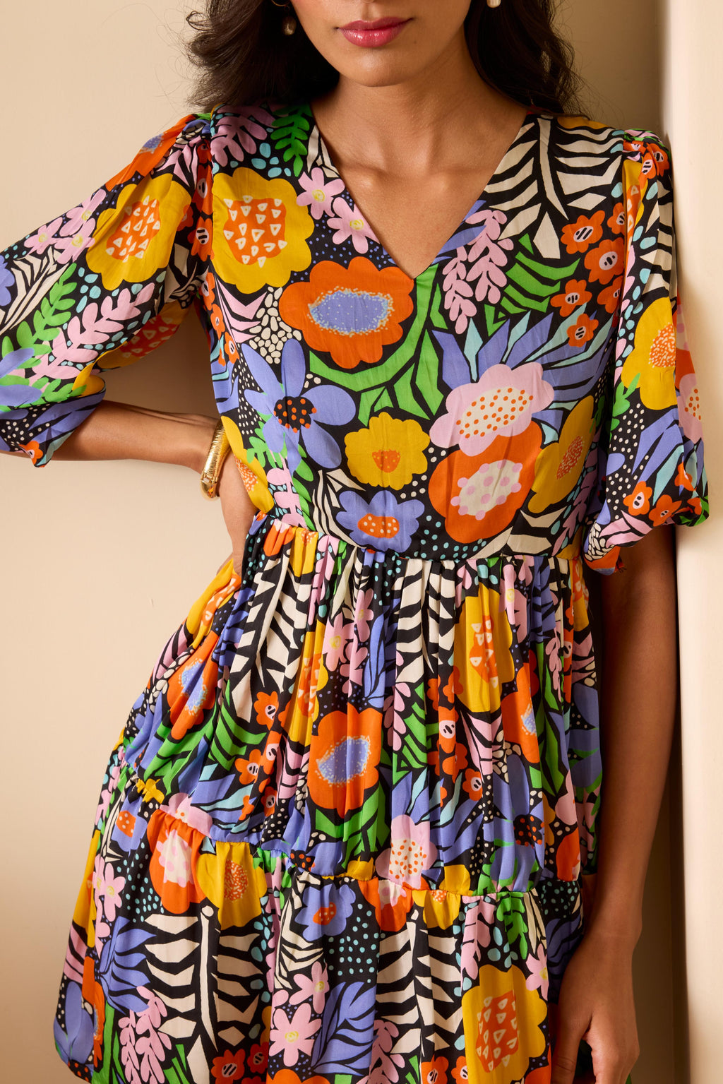 Floral Pop Mini Dress
