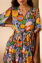 Floral Pop Mini Dress