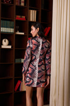 Serpent Print Mini Dress