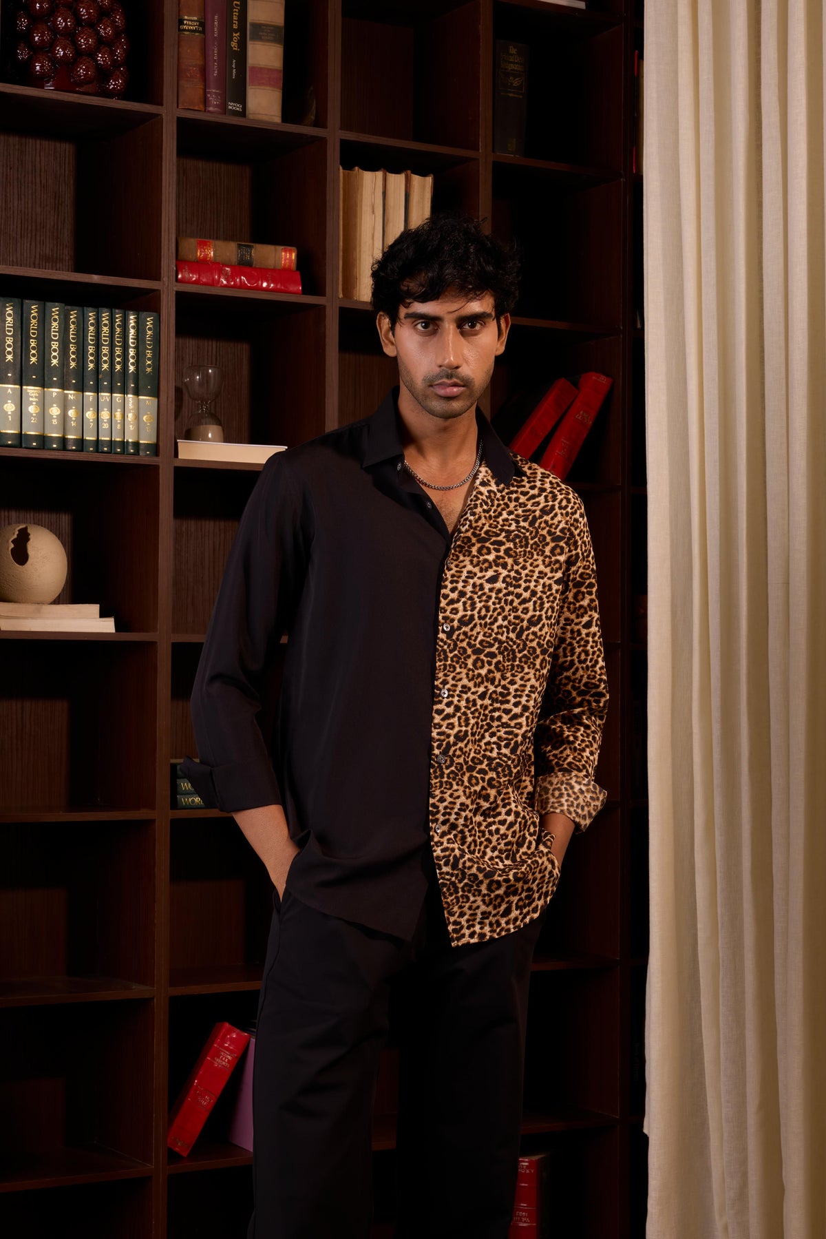 Leopard Contrast Shirt