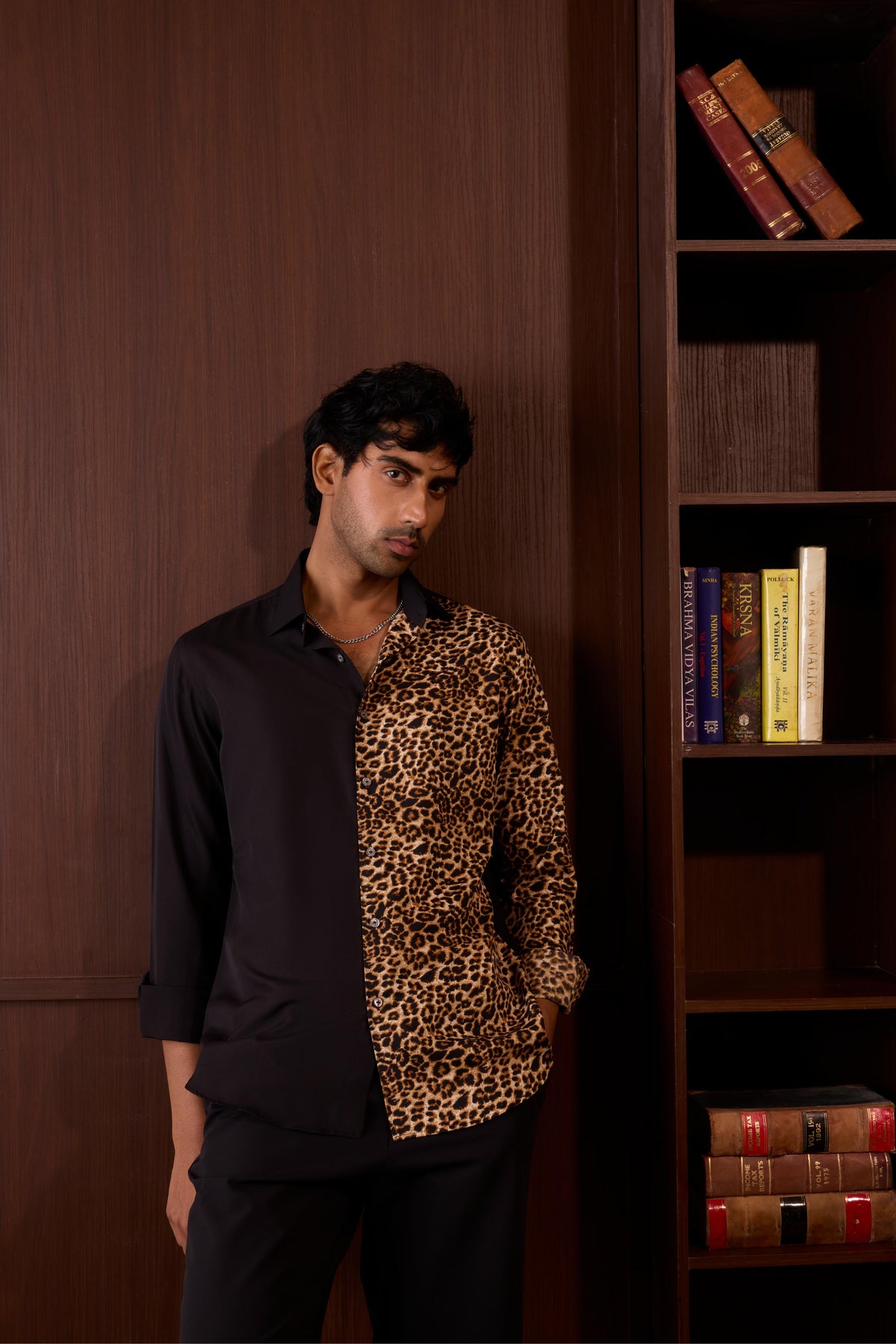 Leopard Contrast Shirt
