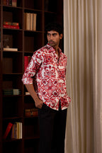 Crimson Baroque Shirt