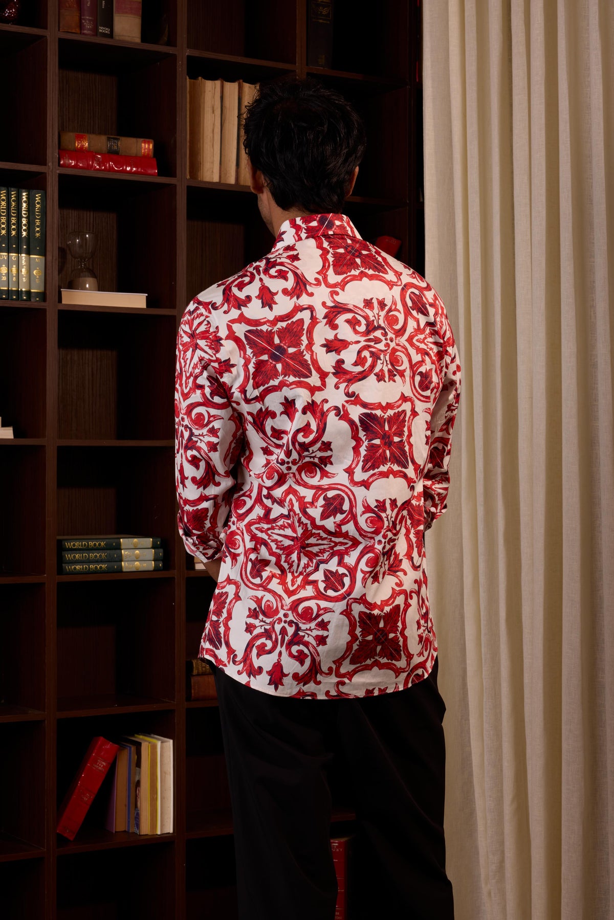 Crimson Baroque Shirt