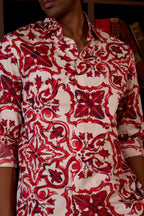 Crimson Baroque Shirt
