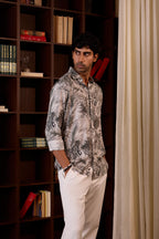 Monochrome Animal Print Shirt