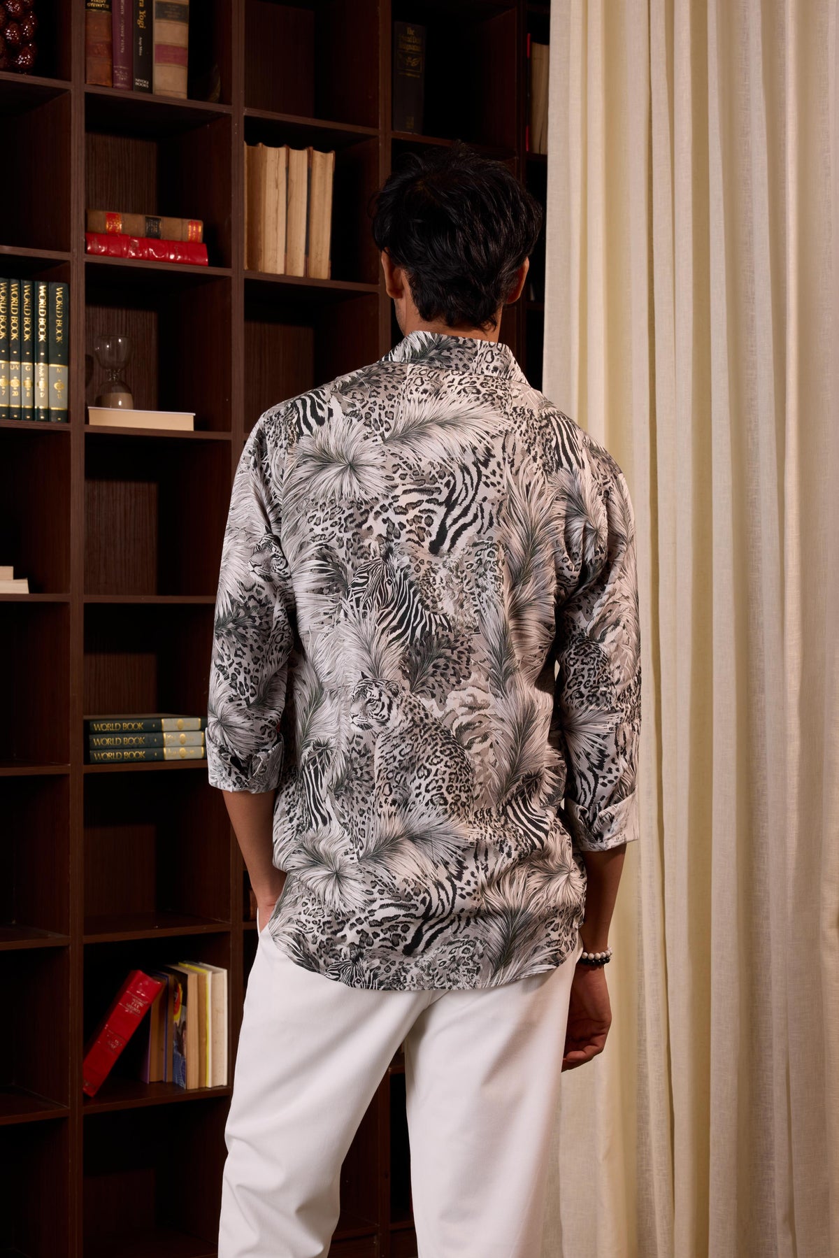Monochrome Animal Print Shirt