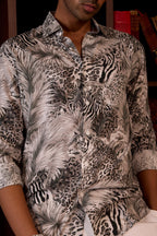 Monochrome Animal Print Shirt