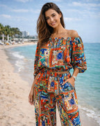 Coastal Collage Co-ord Set