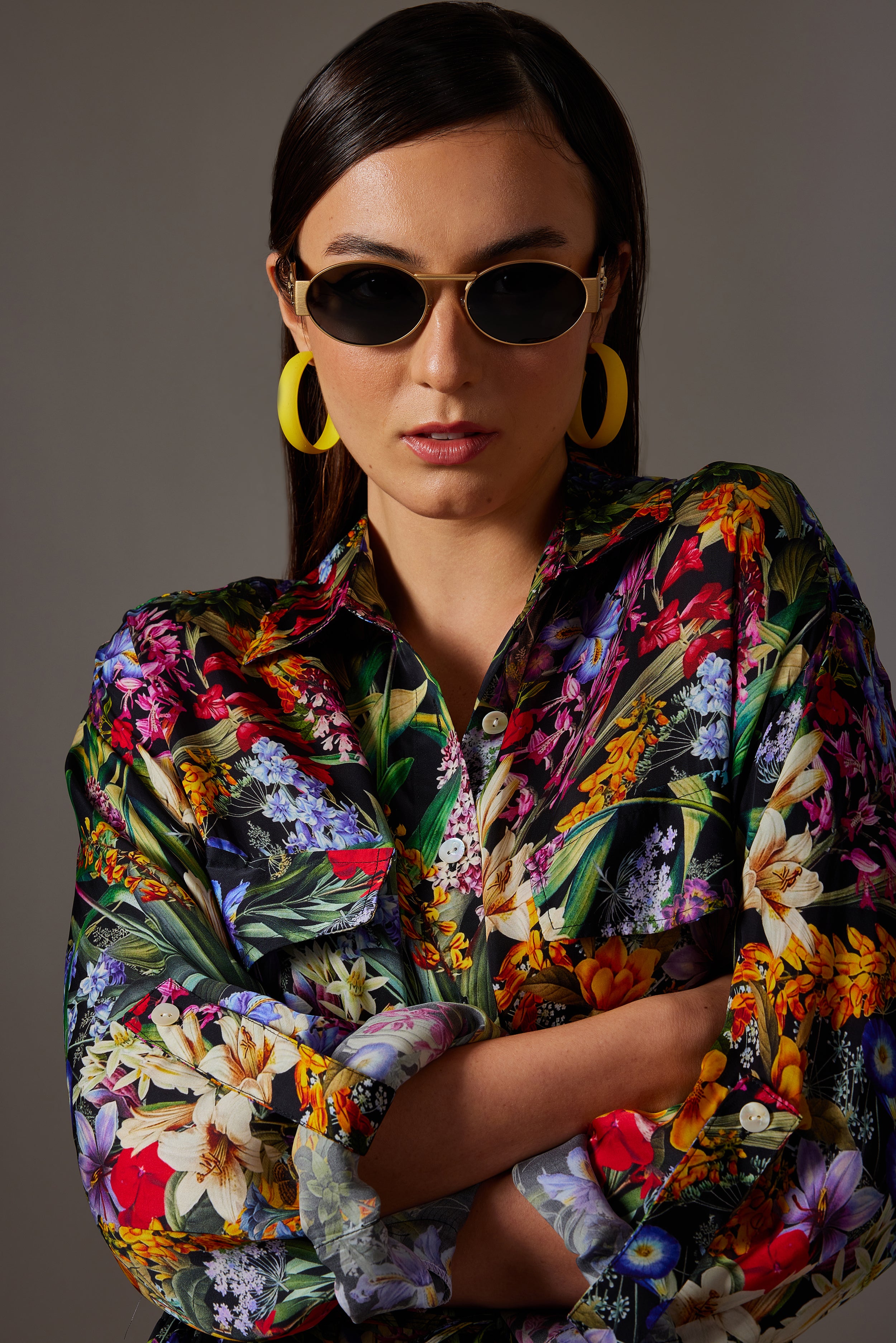 CANCLINI JUNGLE PRINT SHORT DRESS