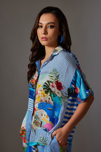 CANCLINI AMALFI PRINT TOP
