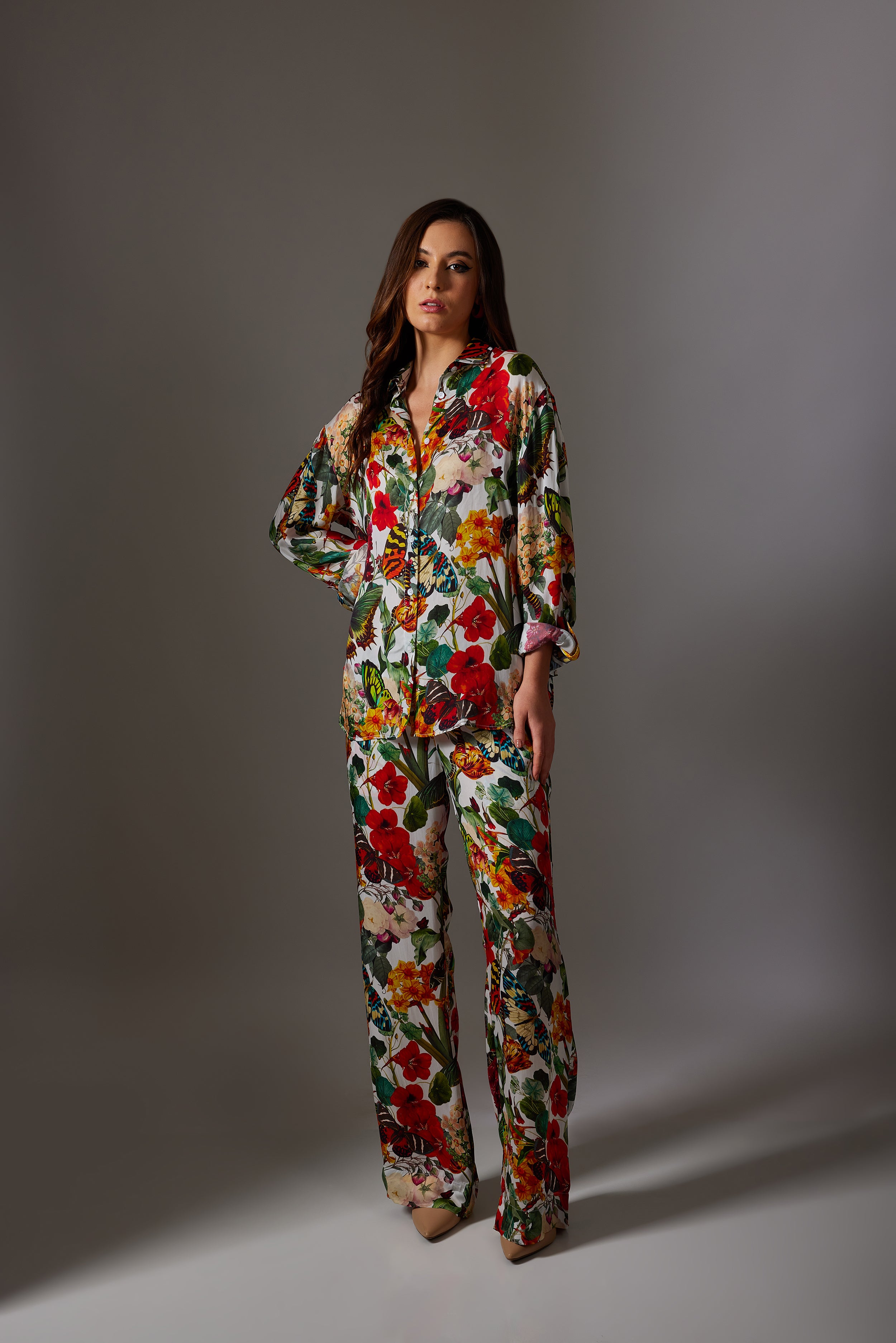 CANCLINI FLORAL PRINT MULTI COLOUR SHIRT