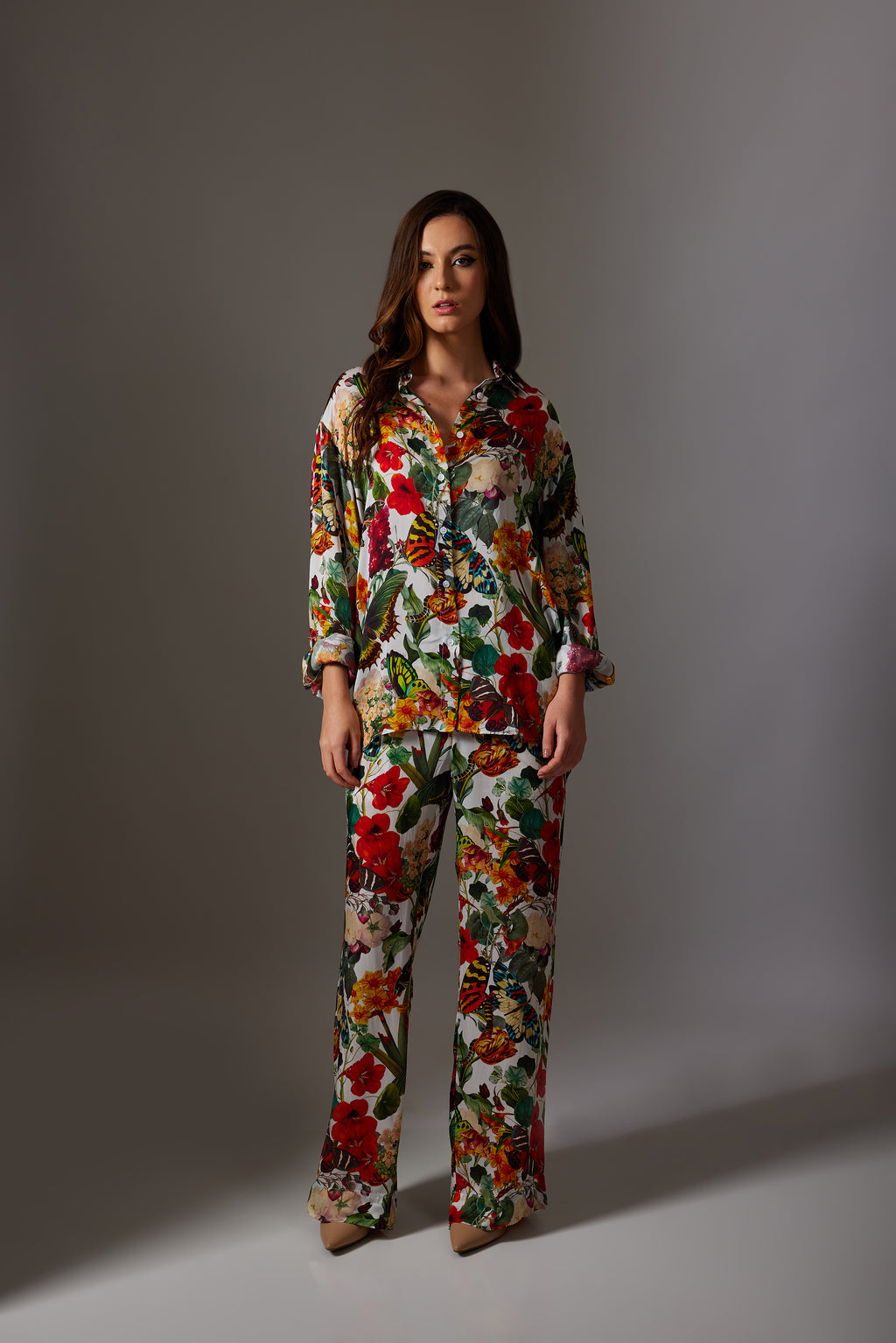 CANCLINI FLORAL PRINT MULTI COLOUR SHIRT