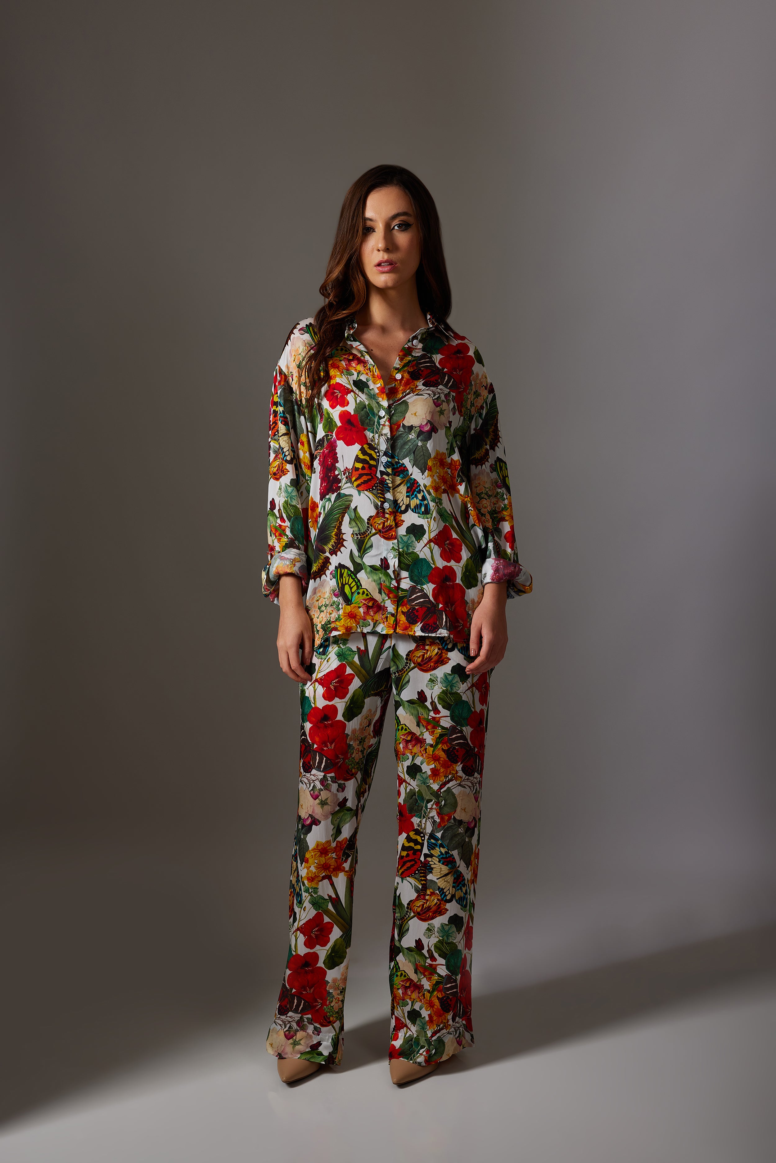 CANCLINI FLORAL PRINT MULTI COLOUR SHIRT