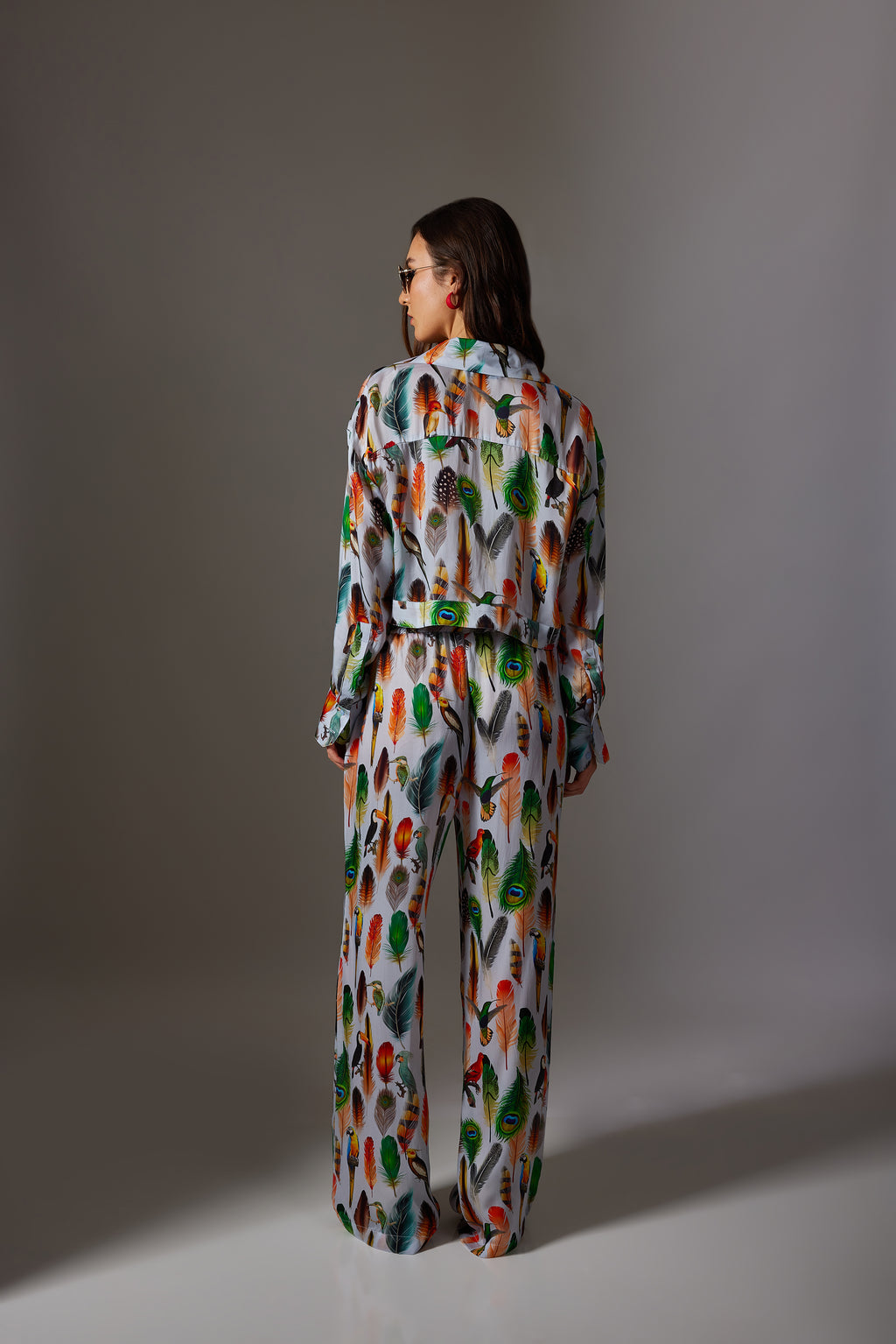 CANCLINI FEATHER CROP SHIRT