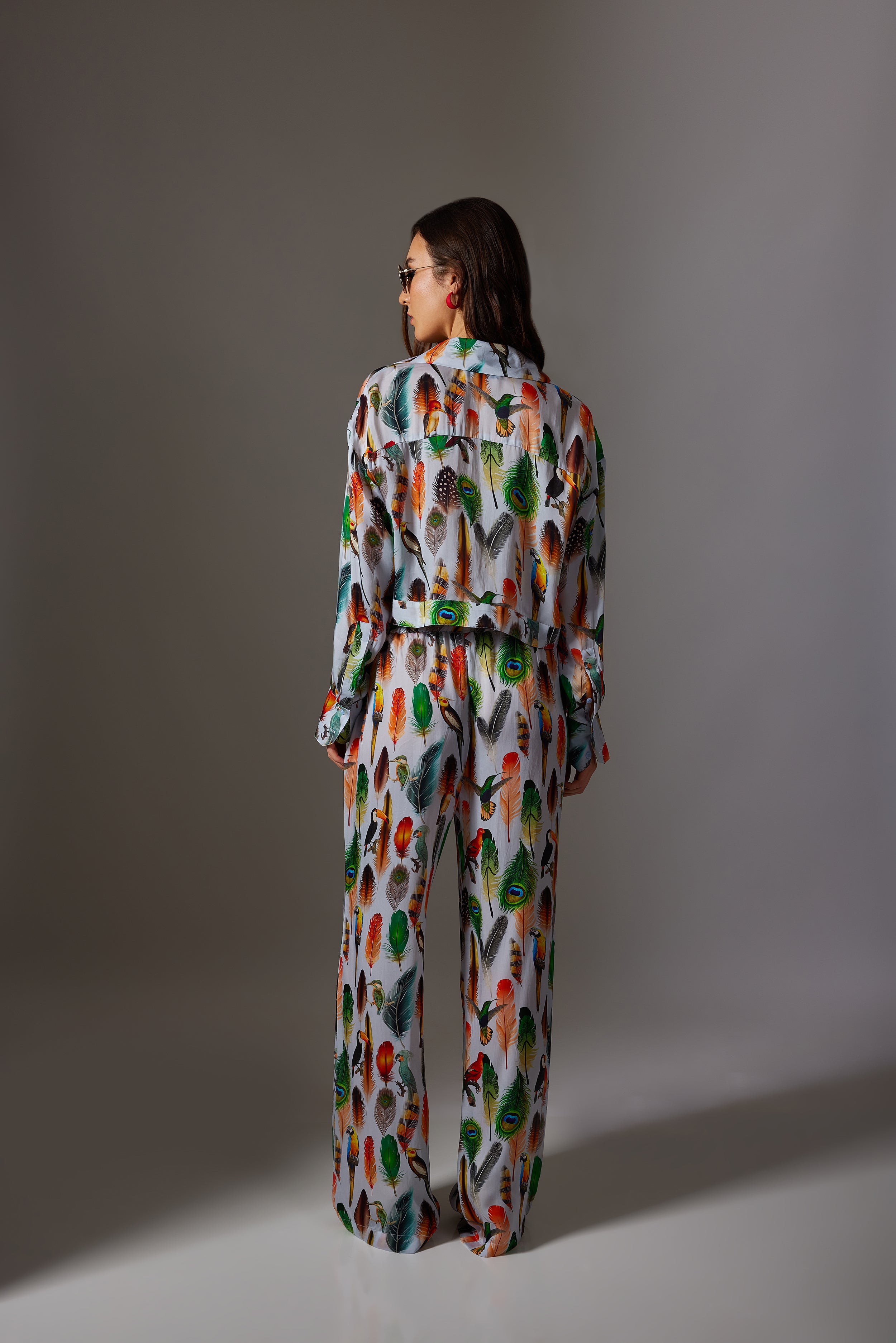 CANCLINI FEATHER CROP SHIRT