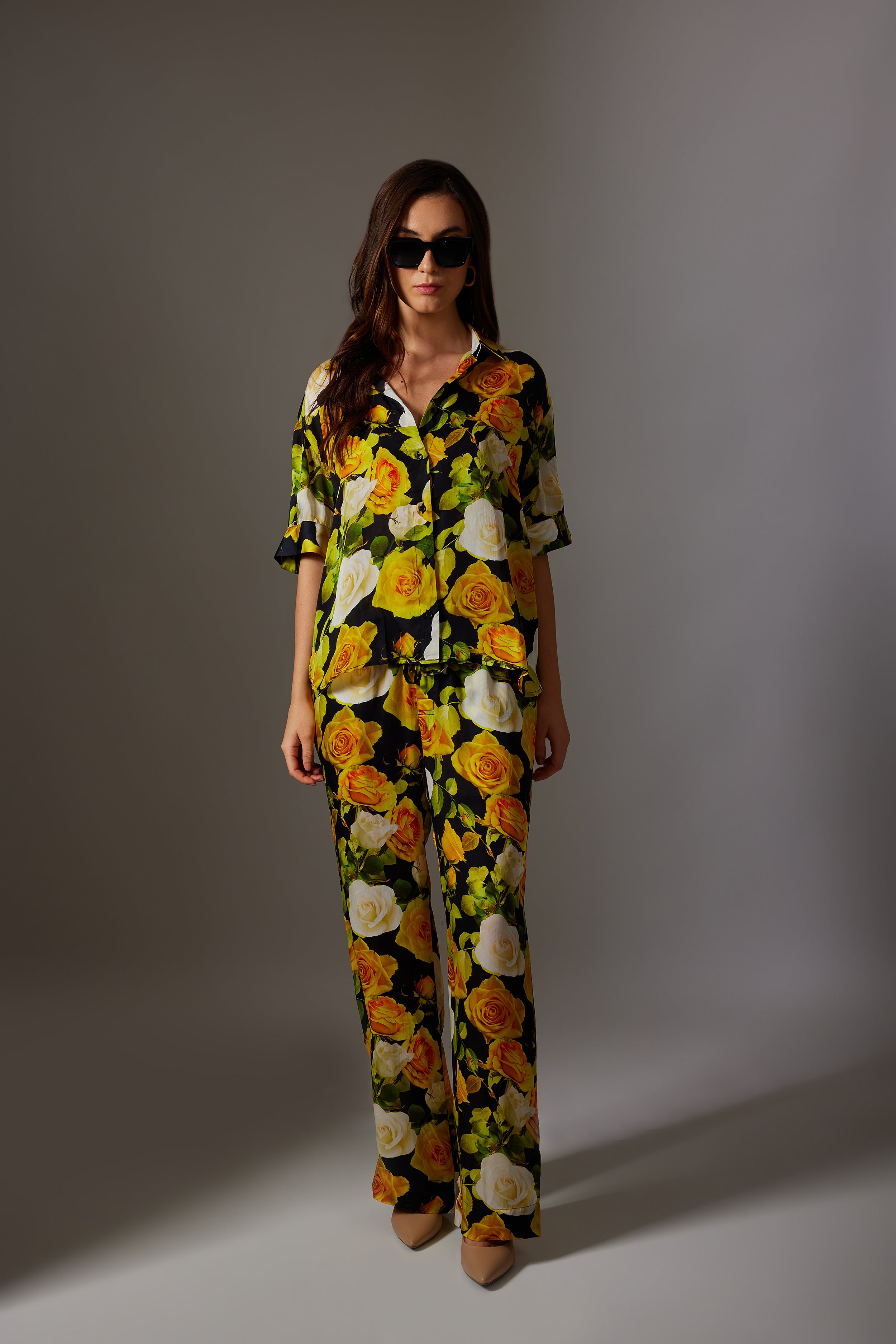 CANCLINI YELLOW ROSE SHIRT